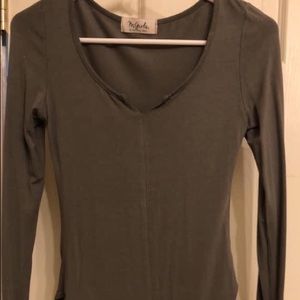 Olive green bodysuit